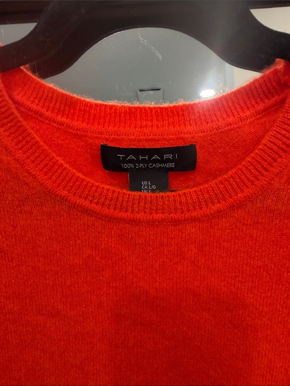 Tahari Men's Orange Crewneck Knit Sweater - Picture 2 of 2